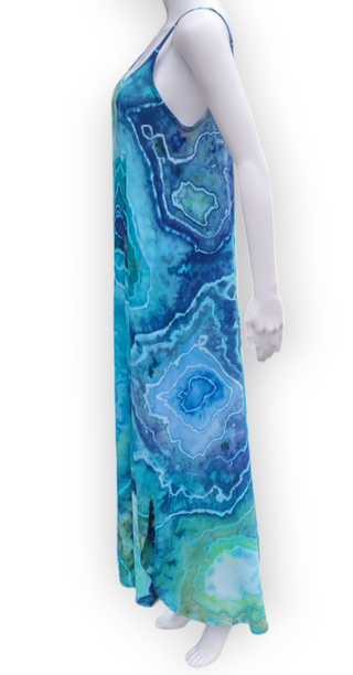 Women's Small Tie-dye Maxi Dress (discounted price due to small hole)