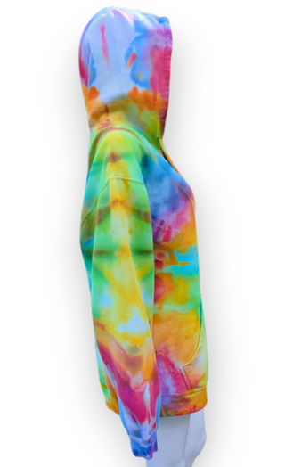 XL Rainbow Spiral Zip Up Hoodie