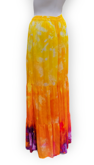 Women's Large Tie-dye Flowy Rayon Pants