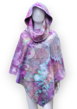 Hooded Poncho with Pockets