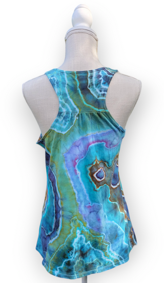 Women's Small Flowy Tie-dye Racerback Tank