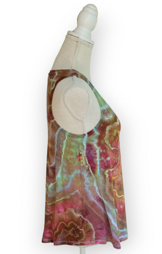 Women's Small Tie-dye Flowy Tank Top