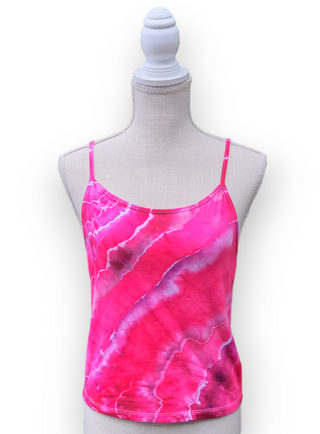 Women's XL Tie-dye Crop Tank Top