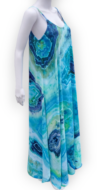 Women's Small Tie-dye Maxi Dress (discounted price due to small hole)