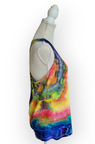 Women's XL Racerback Tie-dye Tank Top