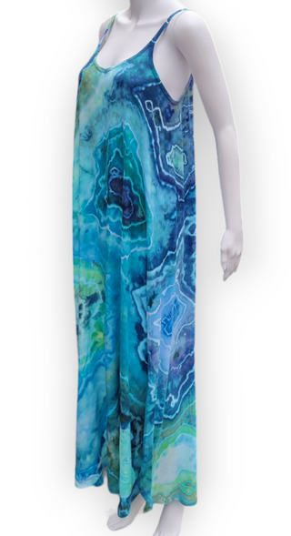 Women's Small Tie-dye Maxi Dress (discounted price due to small hole)