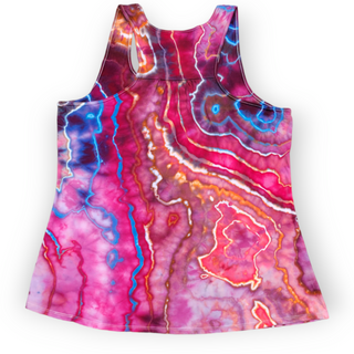 Women's Large Flowy Tie-dye Racerback Tank Top