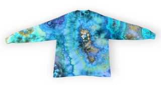 Men's XL Long-sleeved Tie-dye T-Shirt