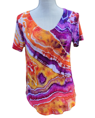 Women's Small Flowy Sunset Tee