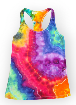 Women's Small Tie-dye Racerback Tank Top