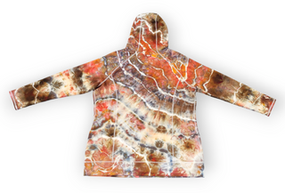 Women's XL Tie-dye Lightweight Pullover Hoodie