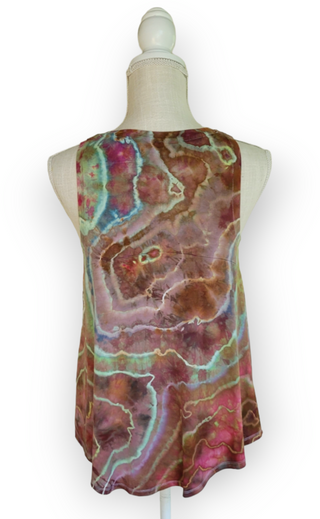 Women's Small Tie-dye Flowy Tank Top