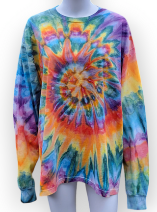 Men's XL Long Sleeved Tie-dyed T-Shirt