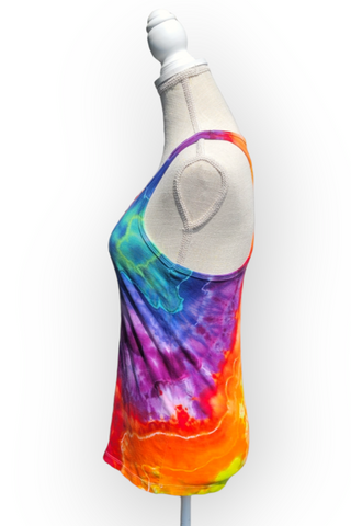 Women's Small Tie-dye Racerback Tank Top