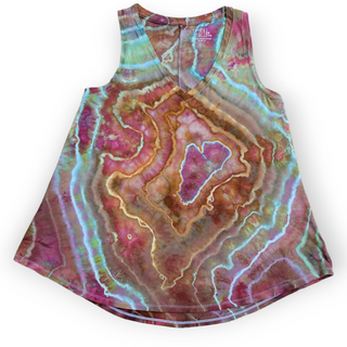 Women's Small Tie-dye Flowy Tank Top