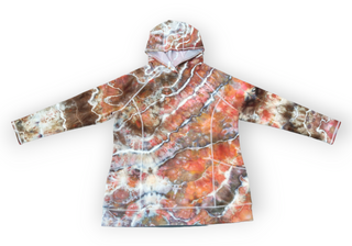 Women's XL Tie-dye Lightweight Pullover Hoodie