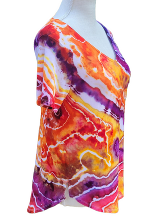 Women's Small Flowy Sunset Tee