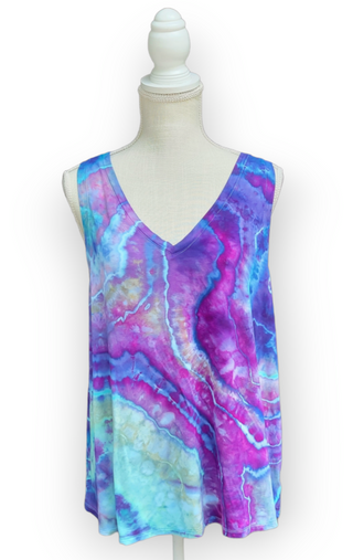 Women's 2XL V-Neck Flowy Tank Top