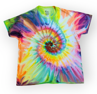 Men's 2XL Spiral Tie Dye T-Shirt