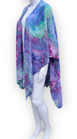 Women's OSFA Tie-dye Kimono Shawl