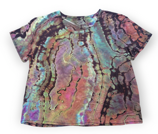 Women's XL Dark & Moody Rainbow Reverse Geode Top