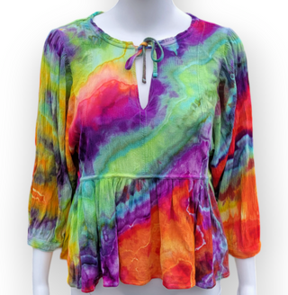 Women's Rayon Tie-dye Top