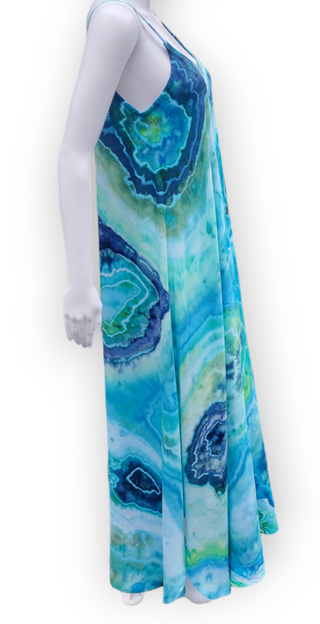 Women's Small Tie-dye Maxi Dress (discounted price due to small hole)