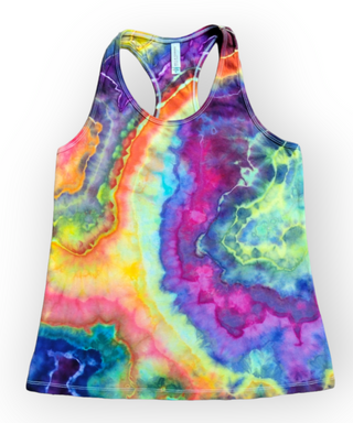 Women's XL Racerback Tie-dye Tank Top