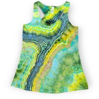 Women's XS Tie-dye Flowy Racerback Tank Top