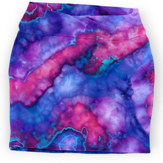 Women's Large Tie-dyed Mini Skirt