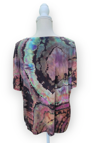 Women's XL Dark & Moody Rainbow Reverse Geode Top