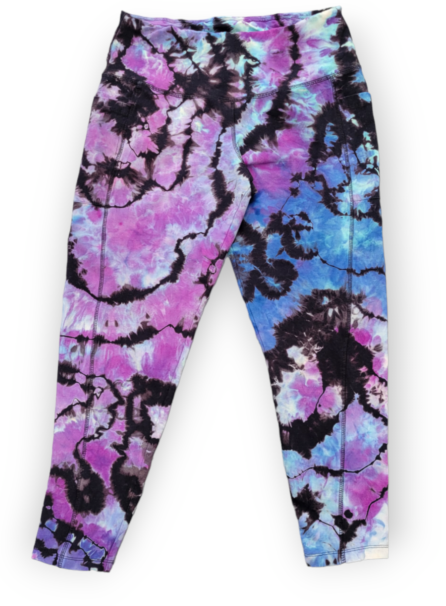 Women's XL Reverse-dyed Yoga Pants – Sunlight Splatter Dyes