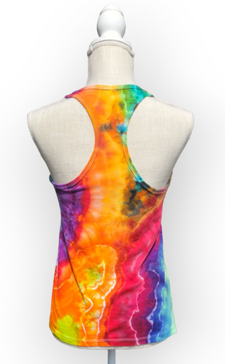 Women's Small Tie-dye Racerback Tank Top