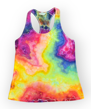 Women's Large Tie-dye Racerback Tank Top