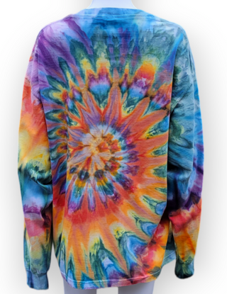 Men's XL Long Sleeved Tie-dyed T-Shirt