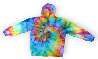 XL Rainbow Spiral Zip Up Hoodie