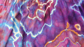 Women's XL Flowy Rayon Tie-dye Top