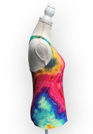 Women's Small Tie-dye Racerback Tank Top