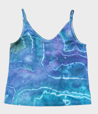 Women's XXL Ribbed Tie-dye Tank Top