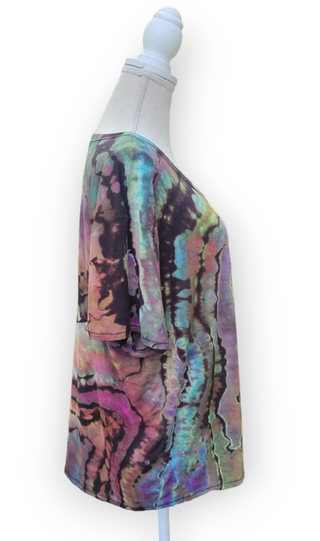 Women's XL Dark & Moody Rainbow Reverse Geode Top